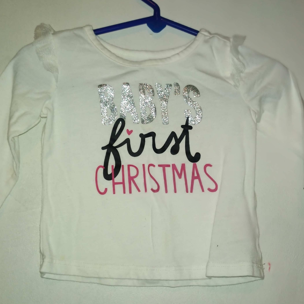 Babies first Christmas shirt.